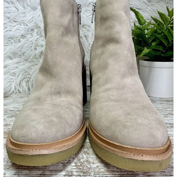 VINCE CAMUTO Gorgan Boots Women’s Size 8 Grey Suede Kelivena Ankle MSRP $149 - Picture 8 of 13